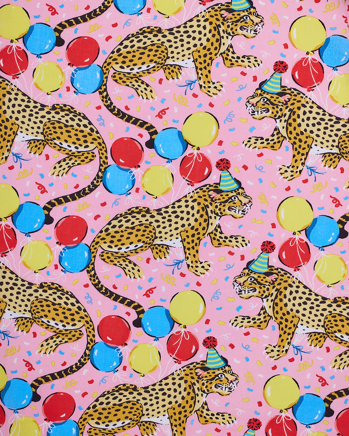 Birthday Bagheera - Long PJ Set - Pink Confetti - Printfresh