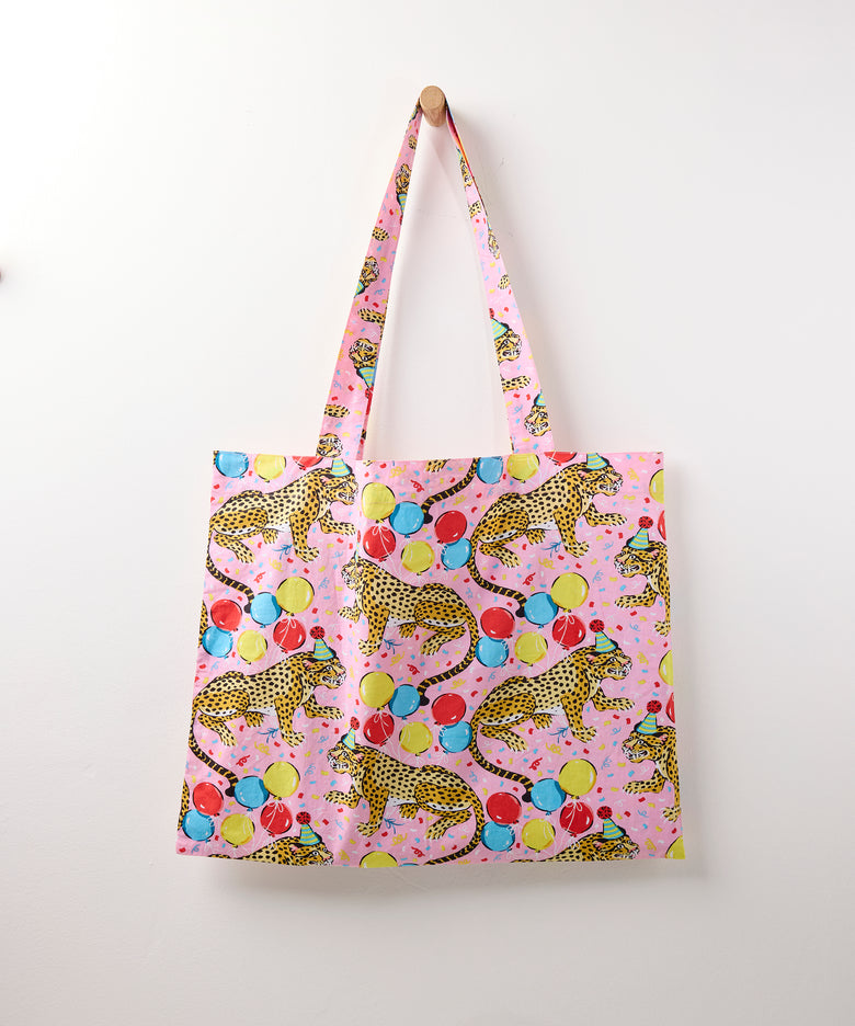 Birthday Bagheera - Go To Tote - Pink Confetti - Printfresh
