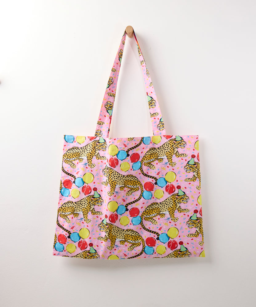 Birthday Bagheera - Go To Tote - Pink Confetti - Printfresh