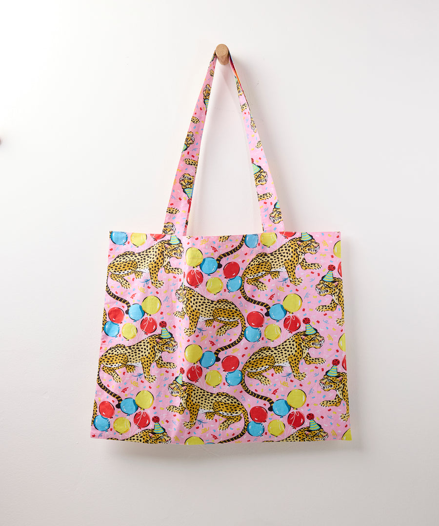 Birthday Bagheera - Go To Tote - Pink Confetti - Printfresh