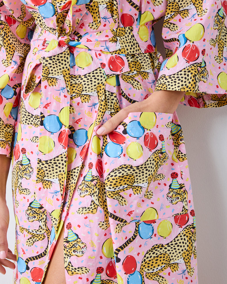 Birthday Bagheera - Long Robe - Pink Confetti - Printfresh