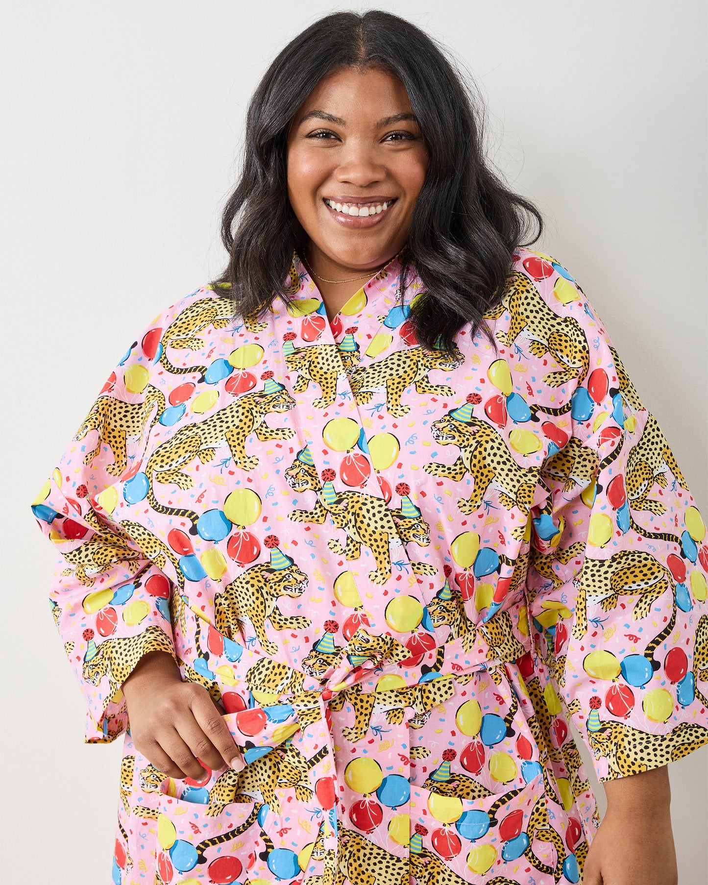 Birthday Bagheera - Long Robe - Pink Confetti - Printfresh