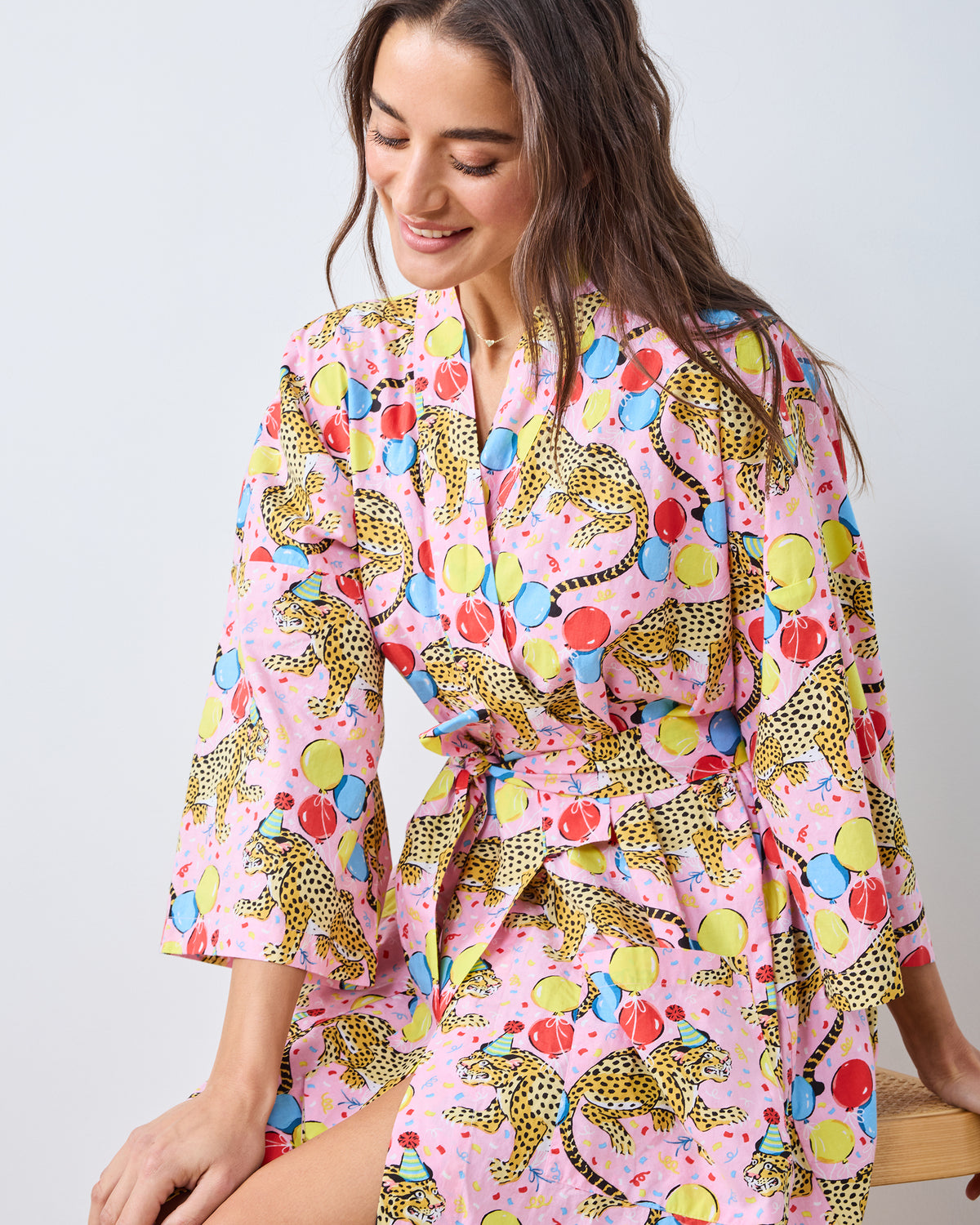 Birthday Bagheera - Long Robe - Pink Confetti - Printfresh