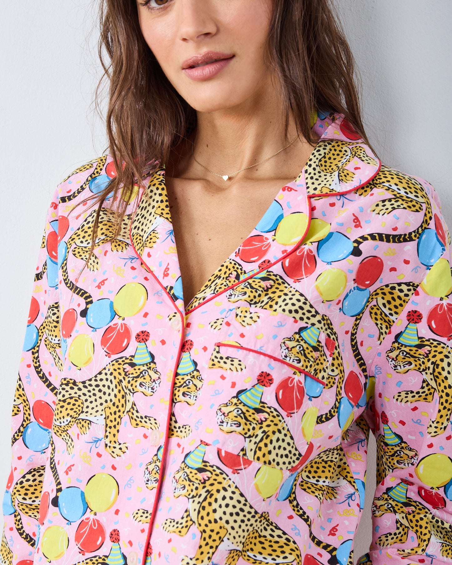 Birthday Bagheera - Long PJ Set - Pink Confetti - Printfresh