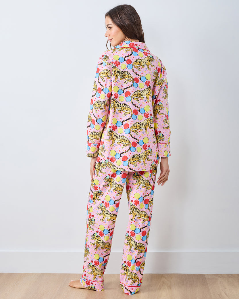 Birthday Bagheera - Long PJ Set - Pink Confetti - Printfresh