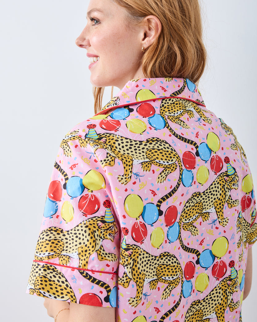 Birthday Bagheera -  Short PJ Set - Pink Confetti - Printfresh