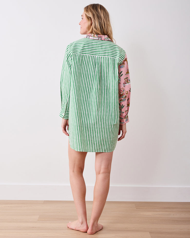 Cabana Cats - Everyday Button Down - Peach Daiquiri - Printfresh