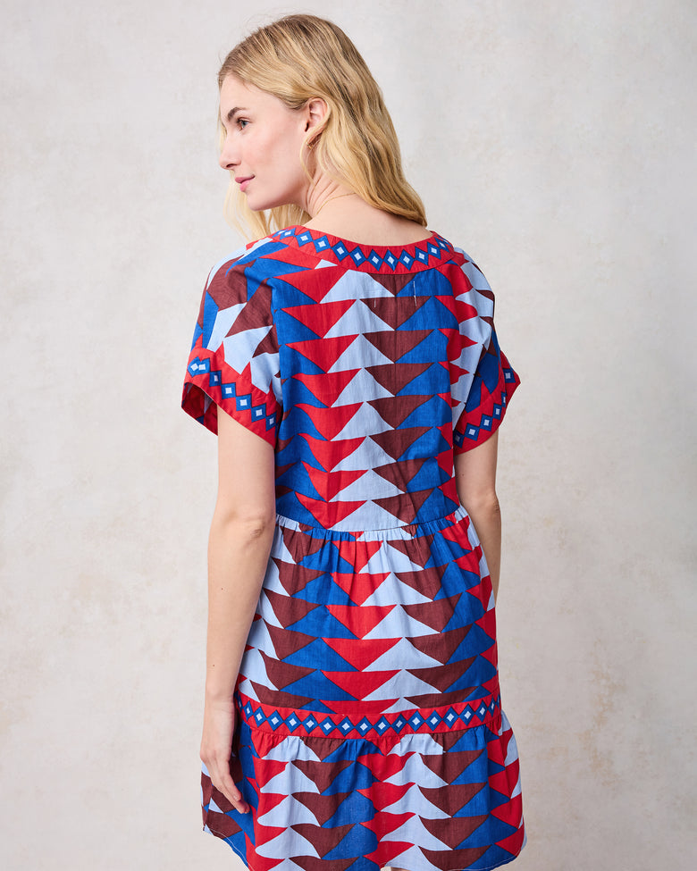 Canyon Geo - Atlantic Dress - Arizona Blue Printfresh Canyon Geo - Atlantic Dress - Arizona Blue Printfresh