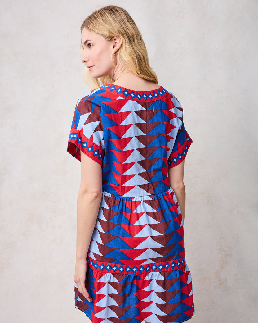 Canyon Geo - Atlantic Dress - Arizona Blue - Printfresh
