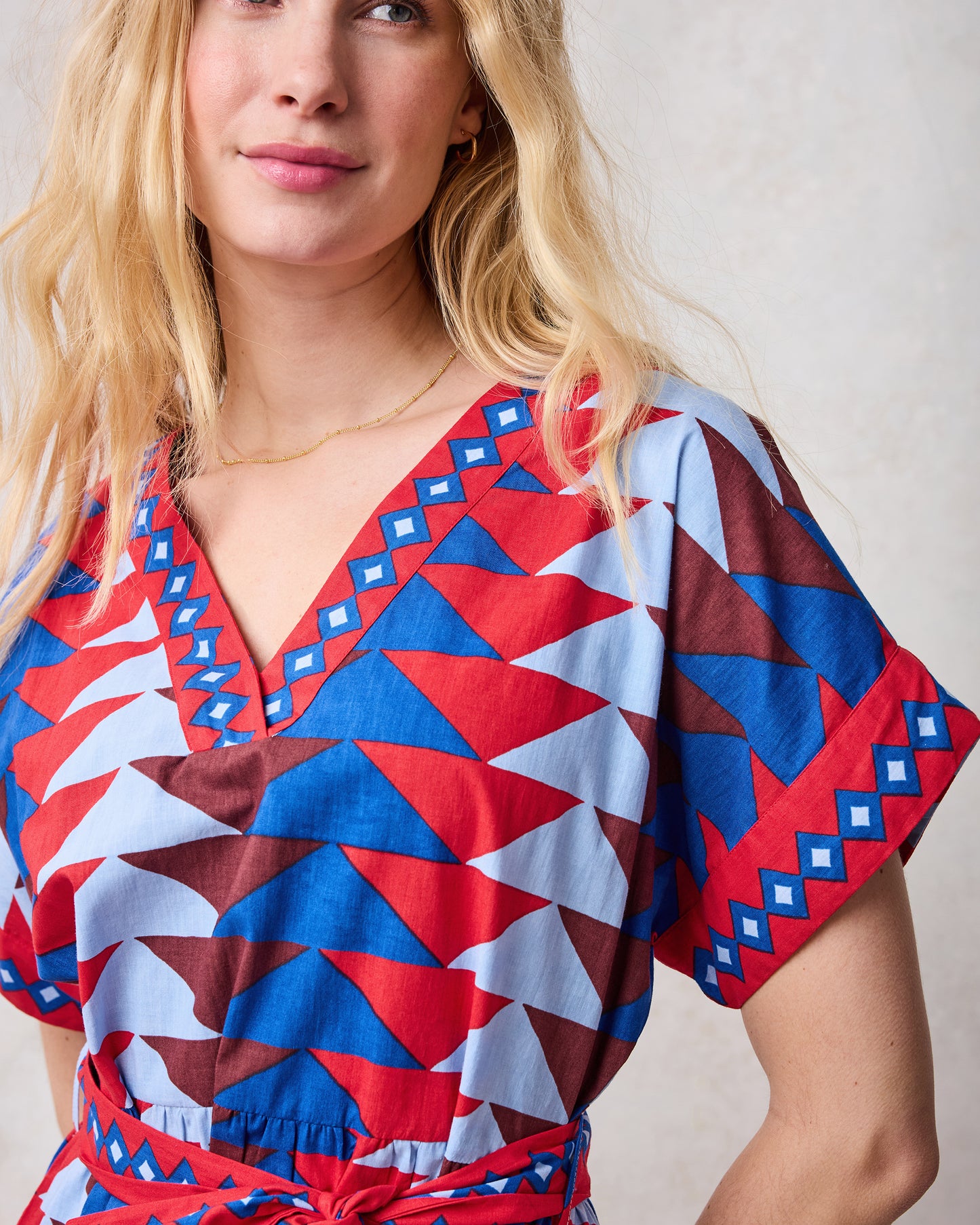 Canyon Geo - Atlantic Dress - Arizona Blue - Printfresh