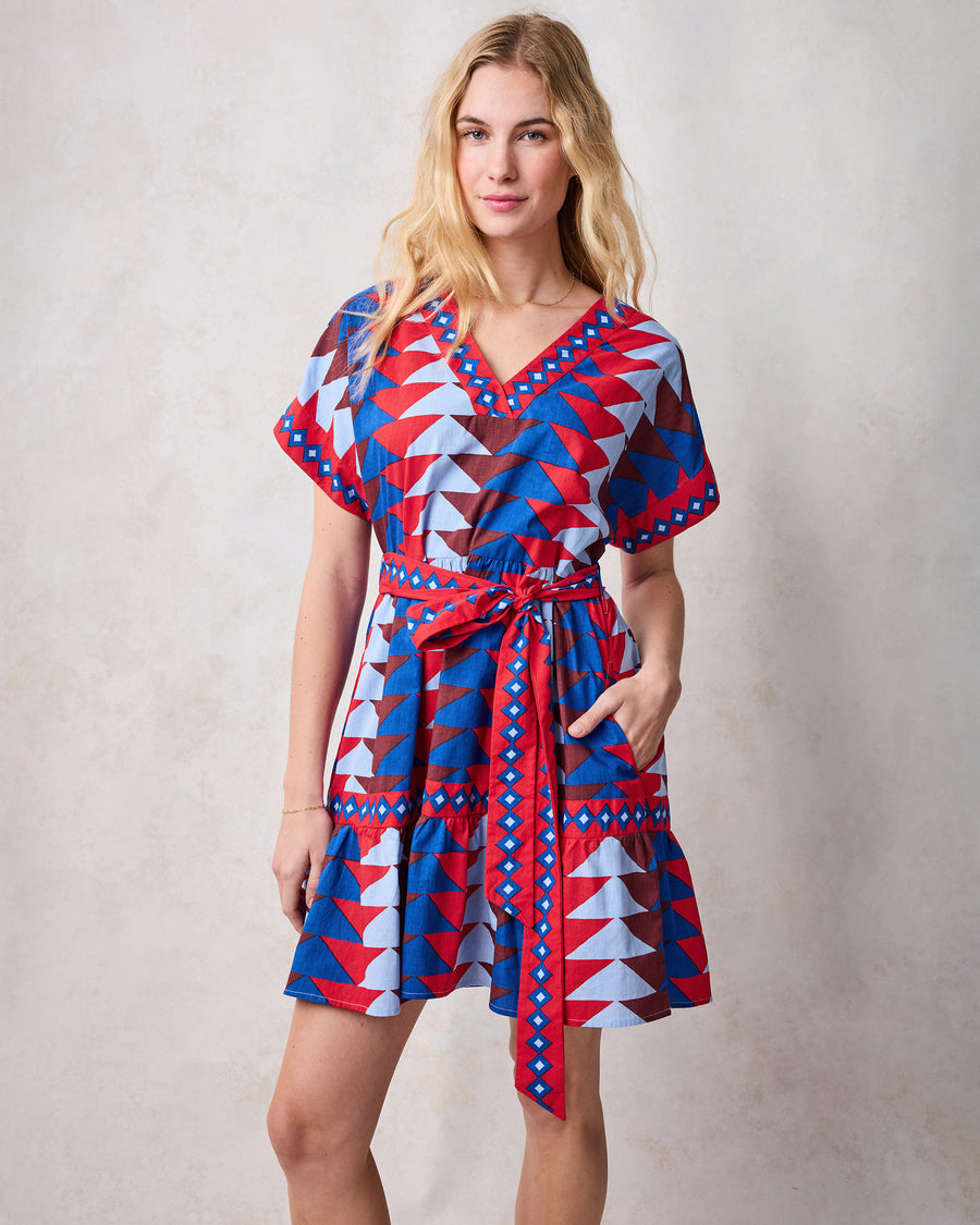 Canyon Geo - Atlantic Dress - Arizona Blue - Printfresh