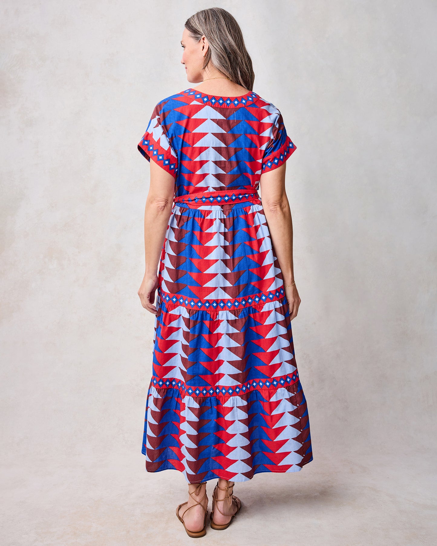 Canyon Geo - Harbour Dress - Arizona Blue - Printfresh