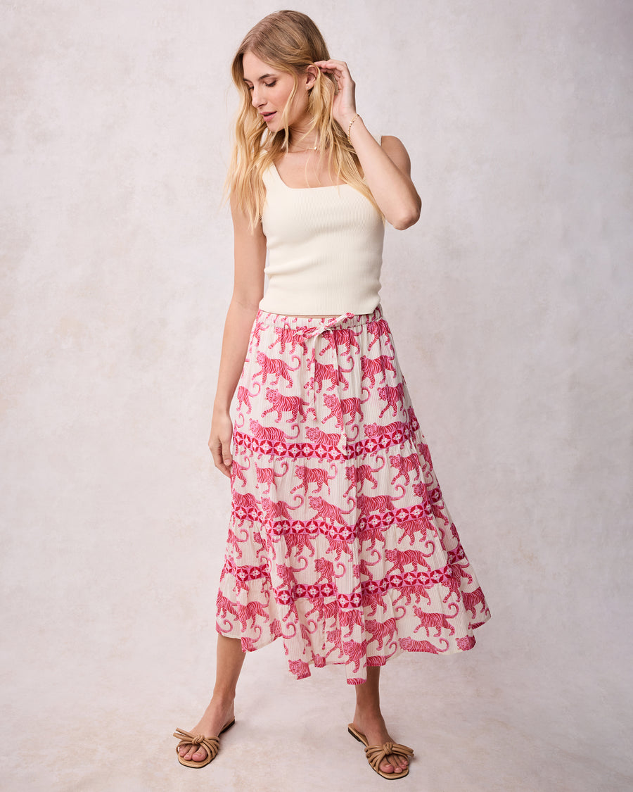 Cat Walk - Erin Skirt - Coconut Cream - Printfresh