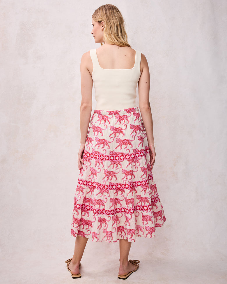 Cat Walk - Erin Skirt - Coconut Cream - Printfresh