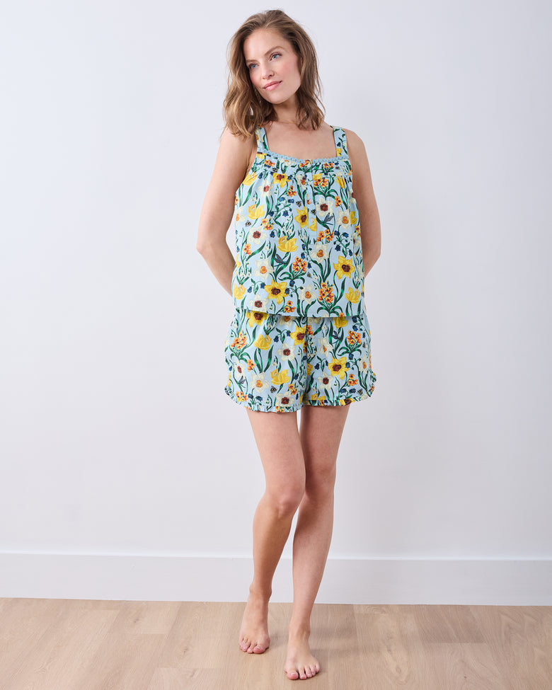 Dreamy Daffodil - Back To Bed Short Set - Moonwater - Printfresh
