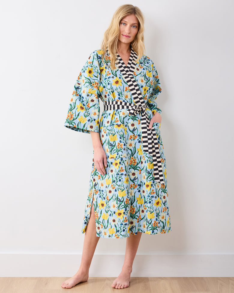 Dreamy Daffodil - Long Robe - Moonwater – Printfresh