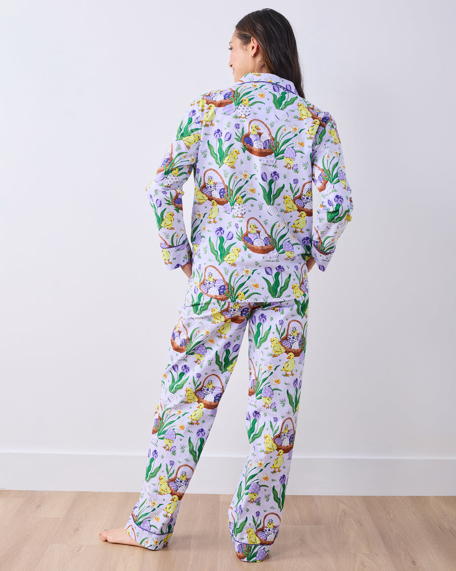 Egg Hunt - Long PJ Set - Dusty Lilac - Printfresh
