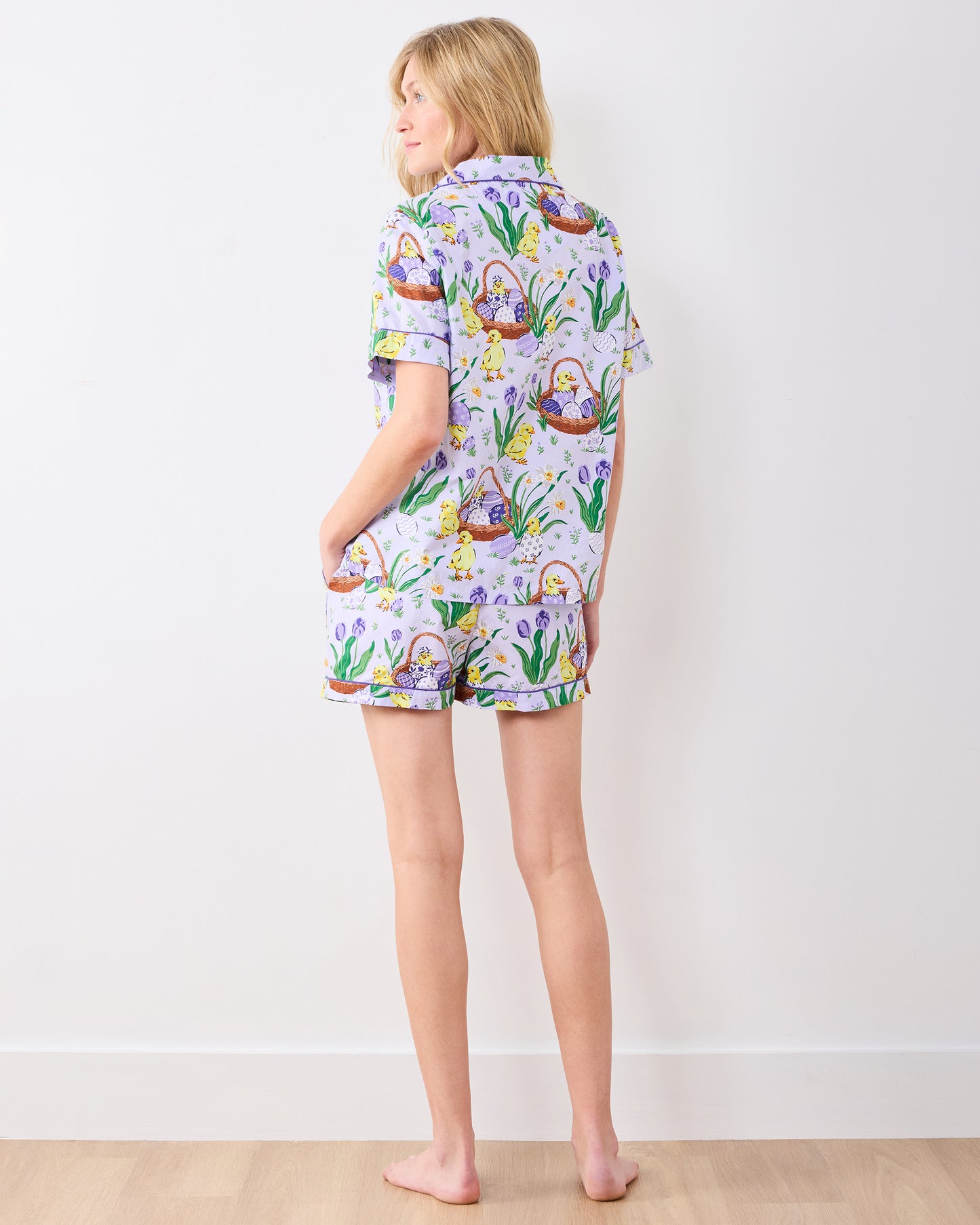 Egg Hunt - Short PJ Set - Dusty Lilac - Printfresh