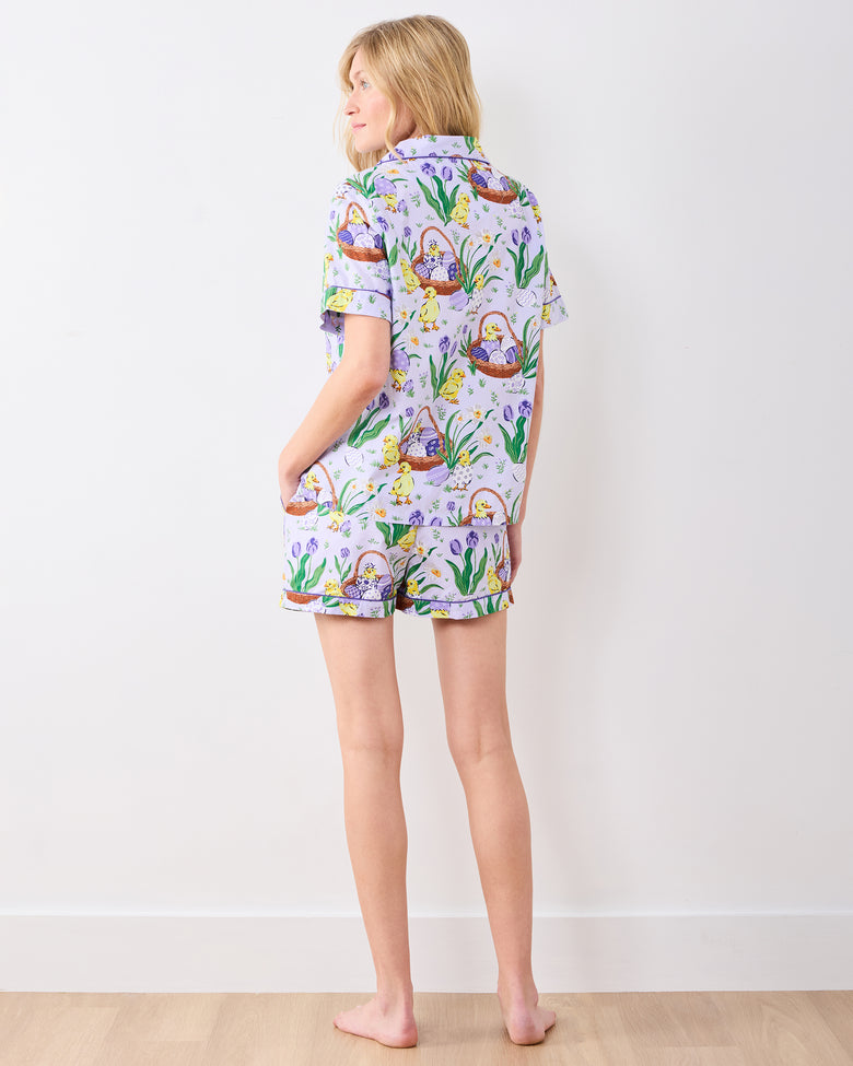 Egg Hunt - Short PJ Set - Dusty Lilac - Printfresh