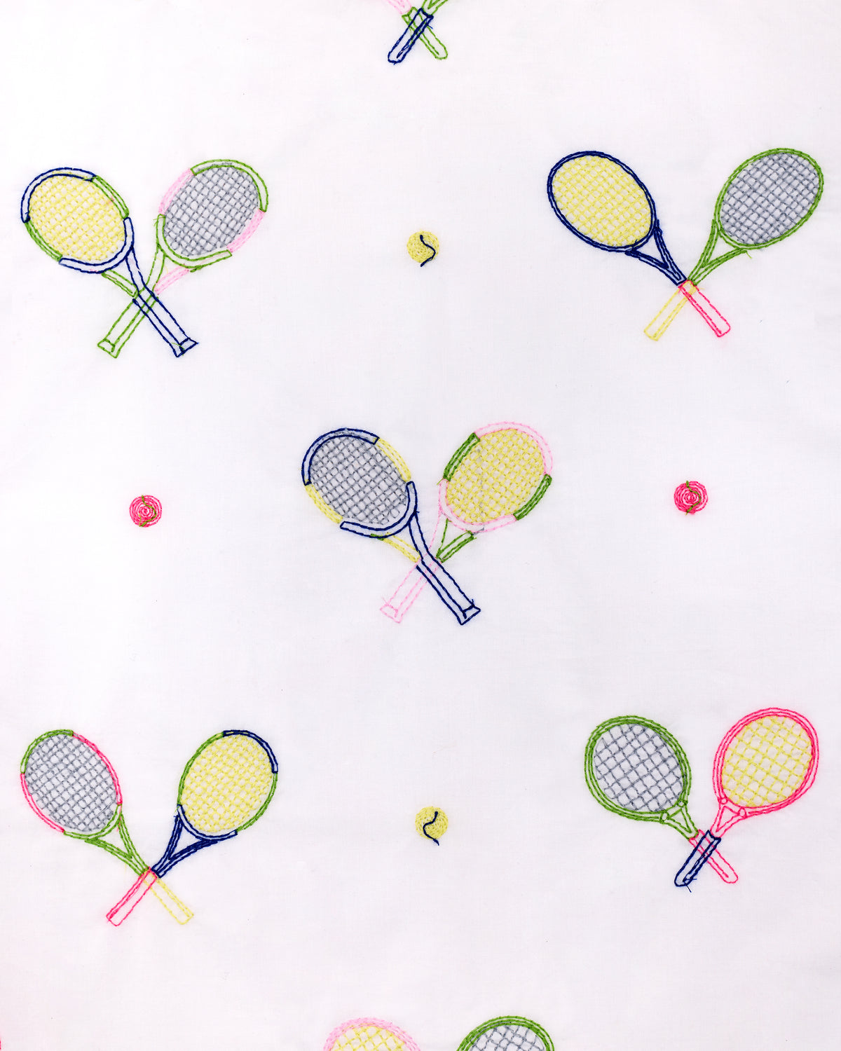 Embroidered Tennis Club - Rosie Set - Cloud - Printfresh