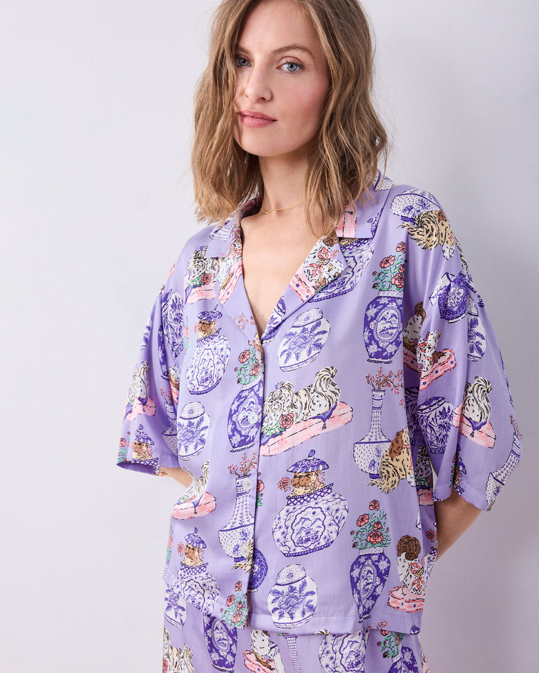 Fancy Dogs - Eco Satin Wildest Dreams Set - Lavender Glaze - Printfresh