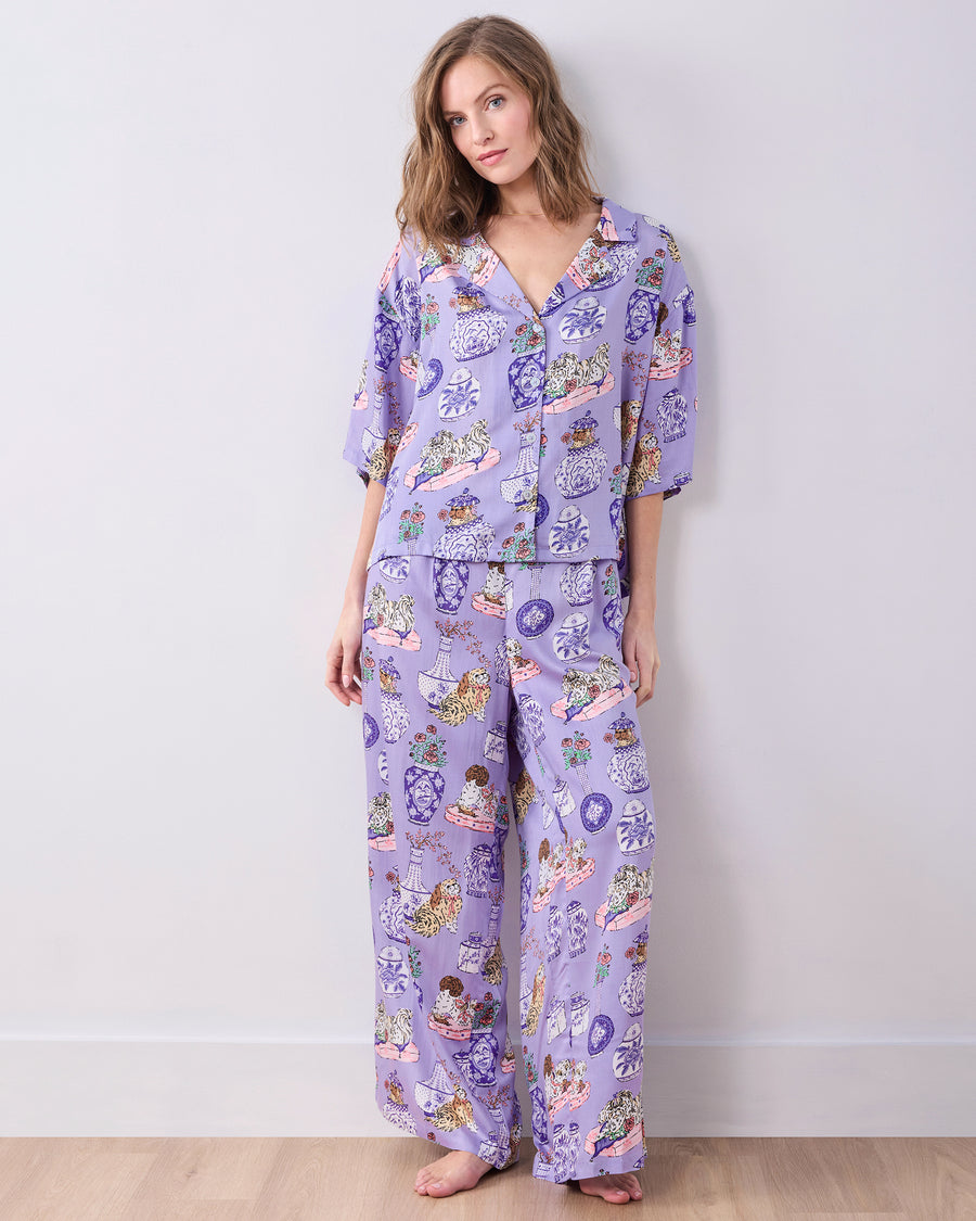 Fancy Dogs - Eco Satin Wildest Dreams Set - Lavender Glaze - Printfresh