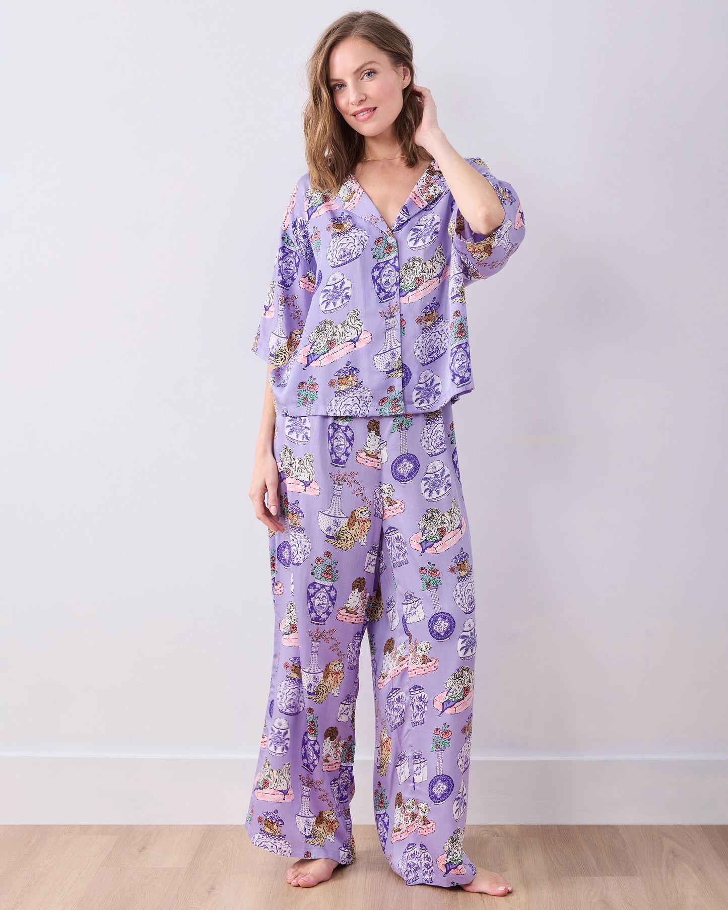 Fancy Dogs - Eco Satin Wildest Dreams Set - Lavender Glaze - Printfresh