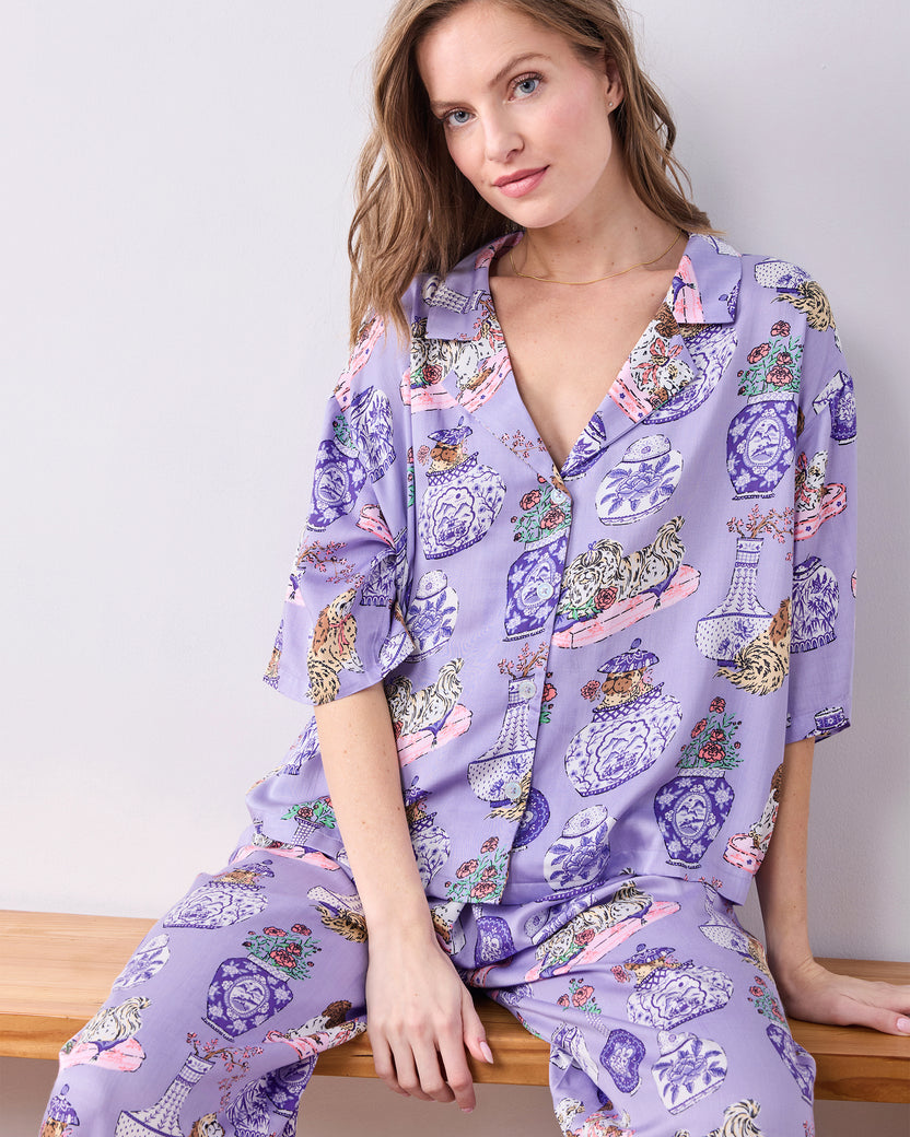 Fancy Dogs - Eco Satin Wildest Dreams Set - Lavender Glaze - Printfresh