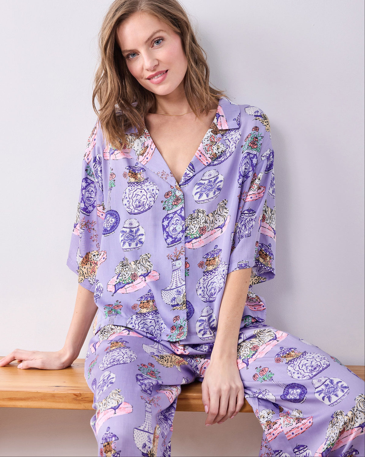 Fancy Dogs - Eco Satin Wildest Dreams Set - Lavender Glaze - Printfresh