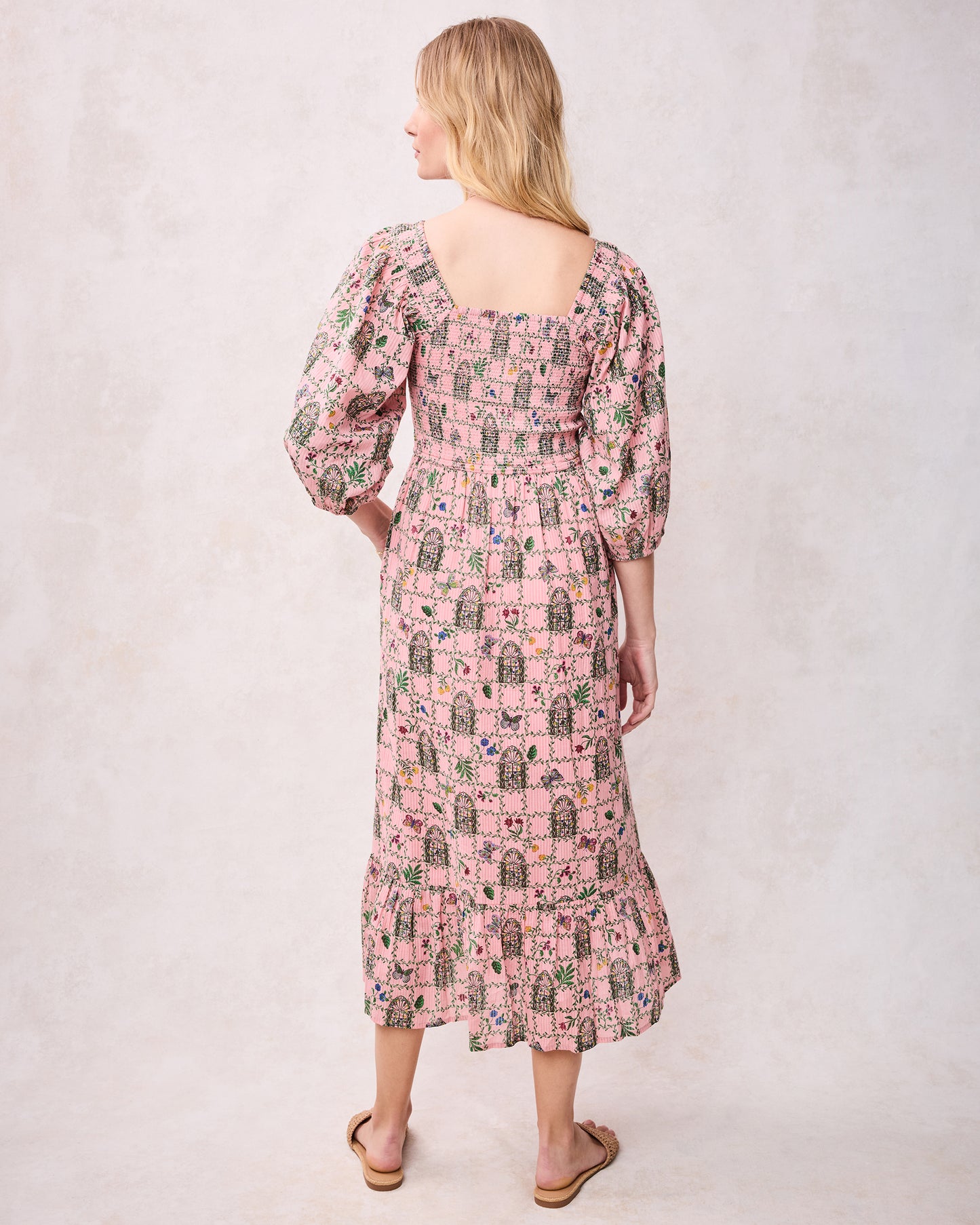 Gilded Greenhouse - Florence Dress - Pink Muse - Printfresh