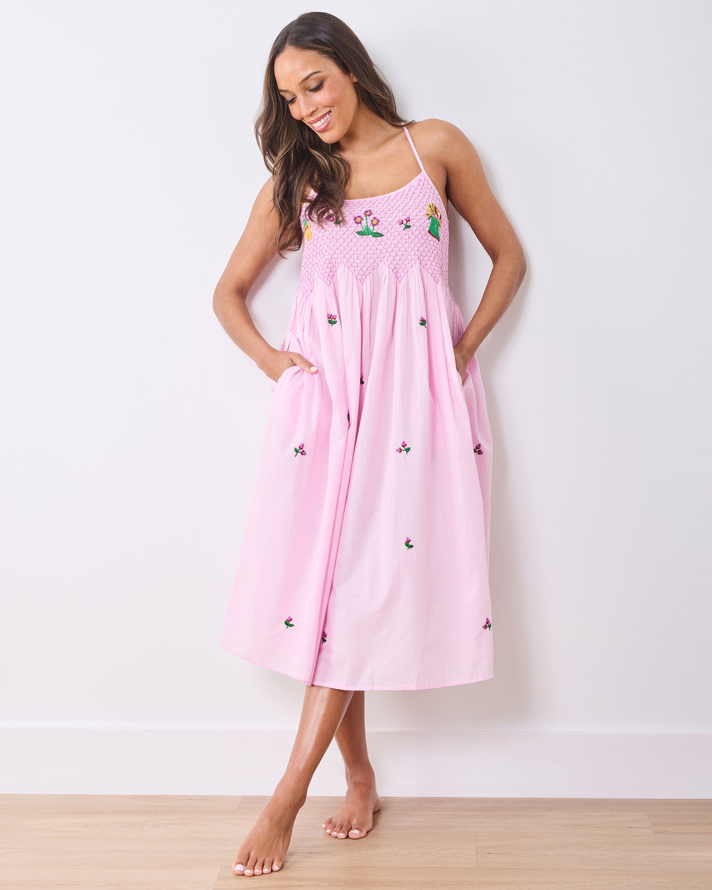 Green Thumb - Naya Nightie - Pink Cosmos - Printfresh
