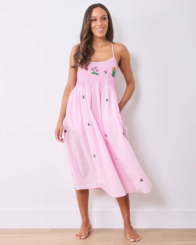 Green Thumb - Naya Nightie - Pink Cosmos - Printfresh