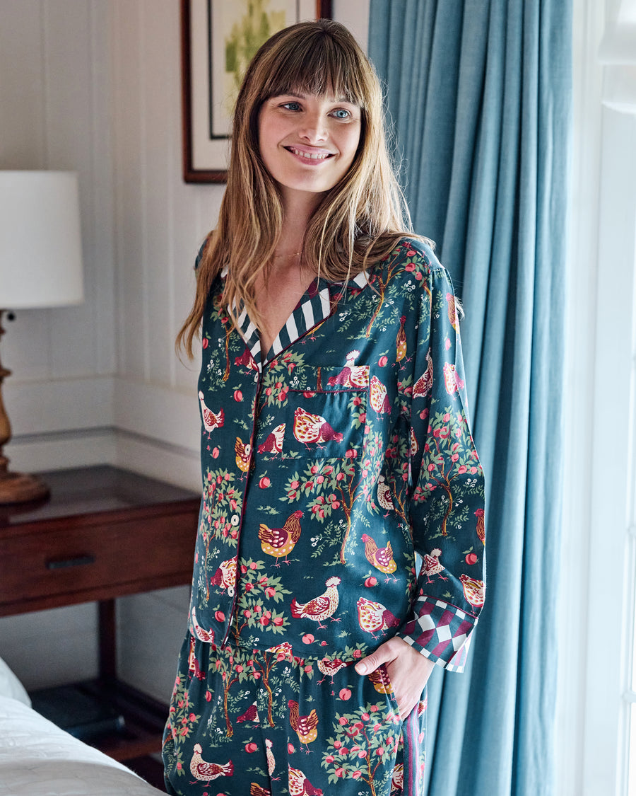 Hen House - Tall Eco Satin Rittenhouse Set - Navy - Printfresh