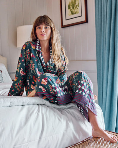 Hen House - Eco Satin Rittenhouse Set - Navy - Printfresh