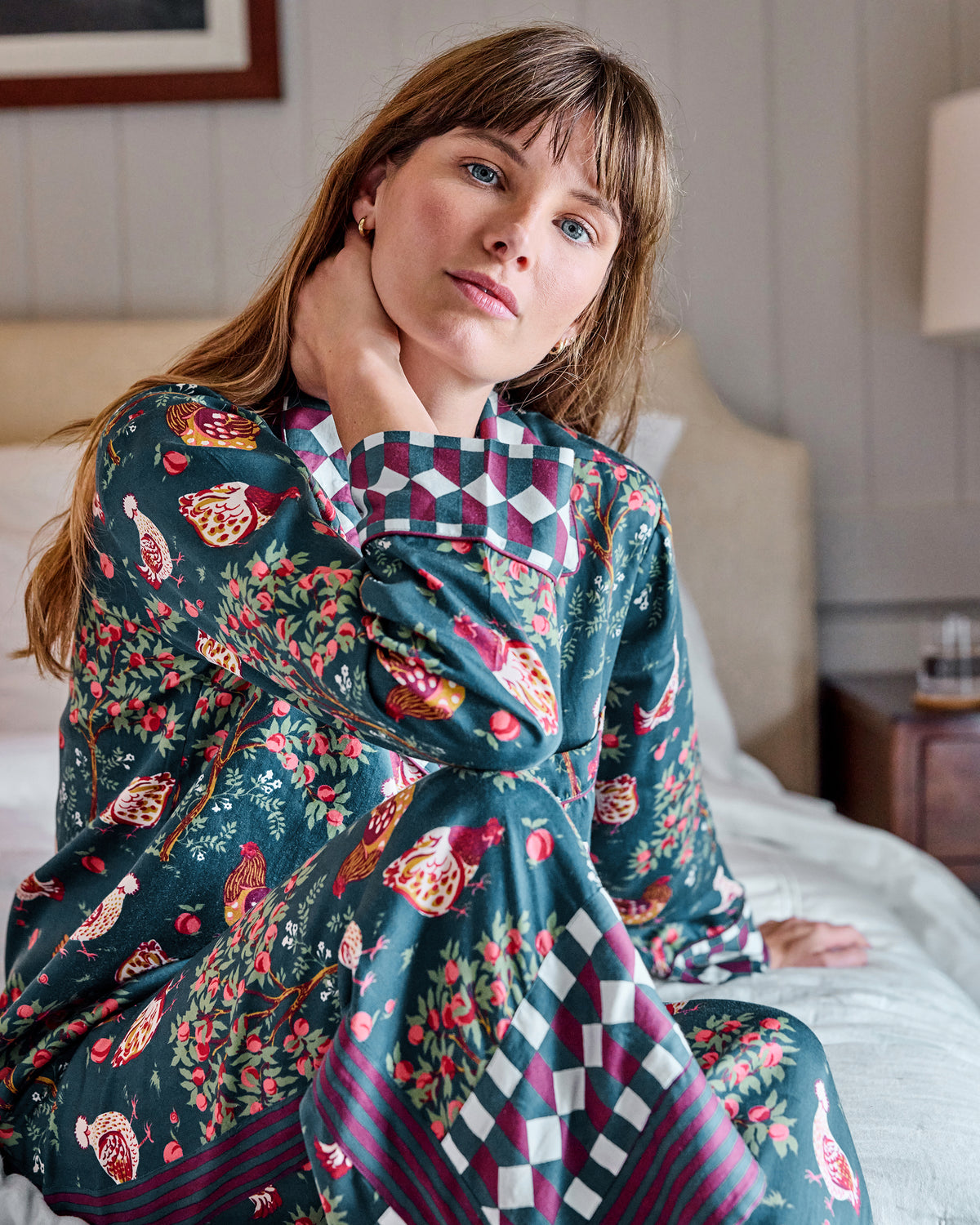 Hen House - Eco Satin Rittenhouse Set - Navy - Printfresh