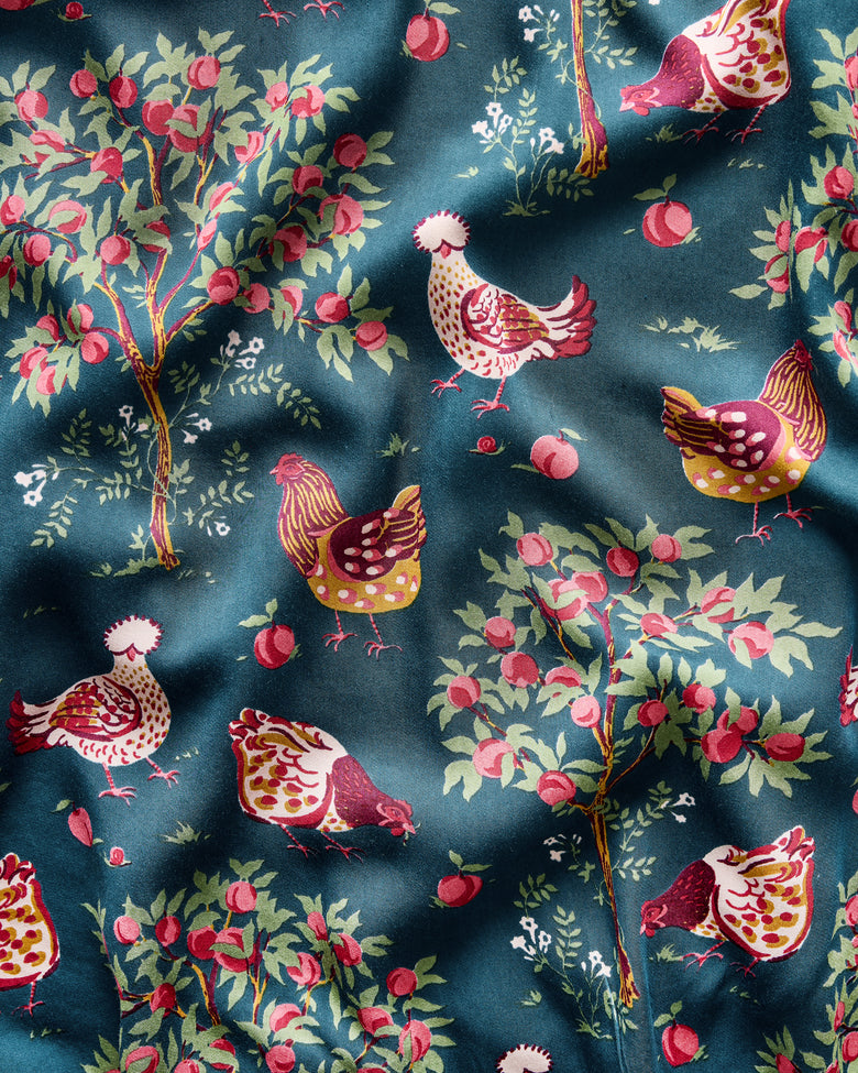 Hen House - Petite Eco Satin Wildest Dreams Set - Navy - Printfresh