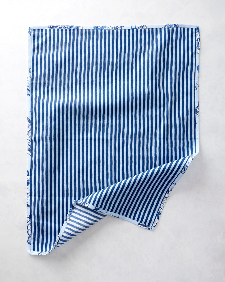 High Tea Toile - Set of 2 Tea Towels - Notting Hill Blue - Printfresh