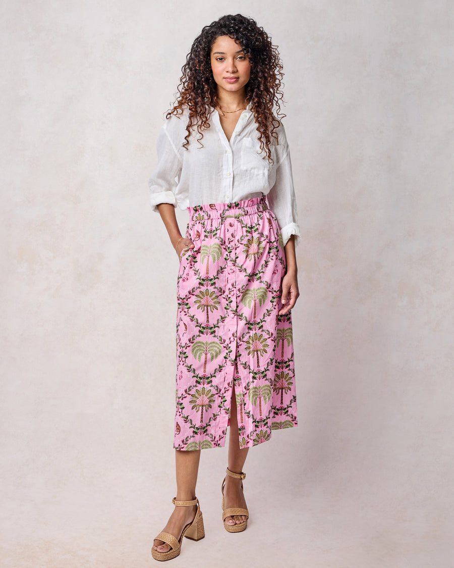 Island Muse - Escape Skirt - Pink Flamingo