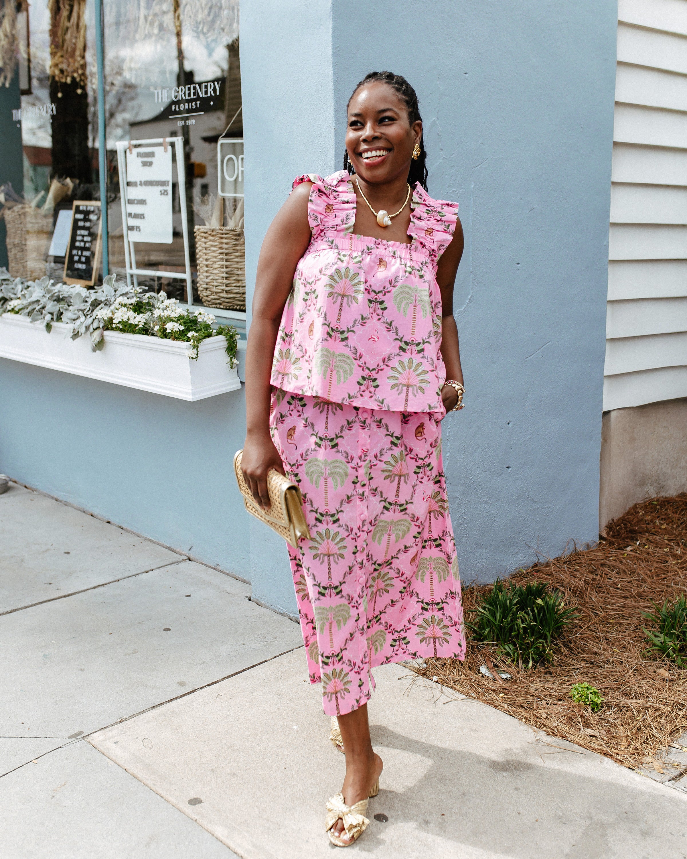Island Muse - Maya Top & Escape Skirt Set - Pink Flamingo – Printfresh