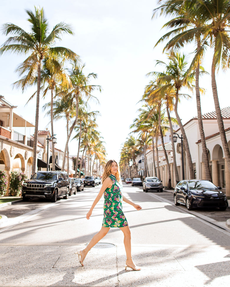 Kaleidoscope Wings - Ocean View Shift Dress - Greenhouse - Printfresh