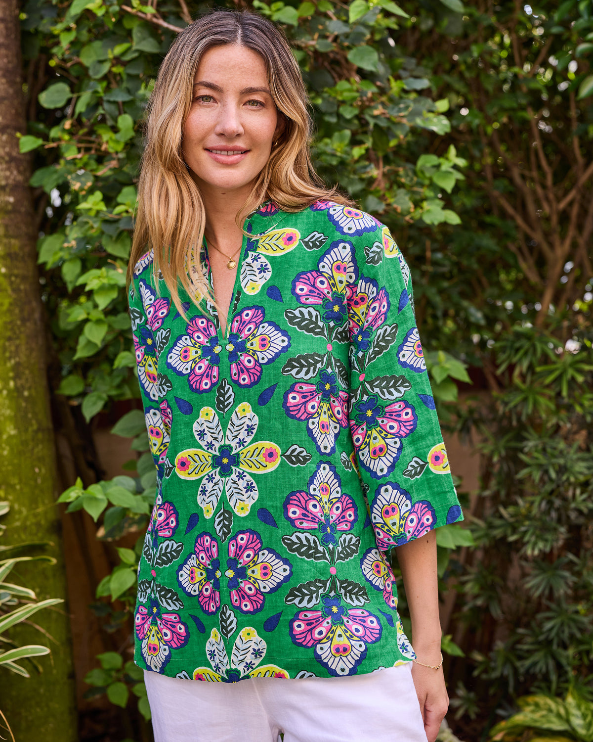 Kaleidoscope Wings - Adele Tunic - Greenhouse - Printfresh