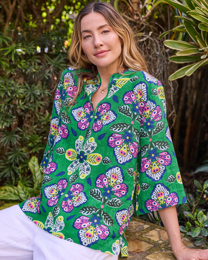 Kaleidoscope Wings - Adele Tunic - Greenhouse - Printfresh