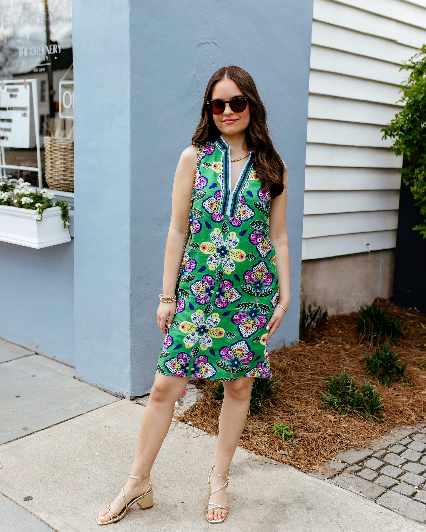 Kaleidoscope Wings - Ocean View Shift Dress - Greenhouse - Printfresh