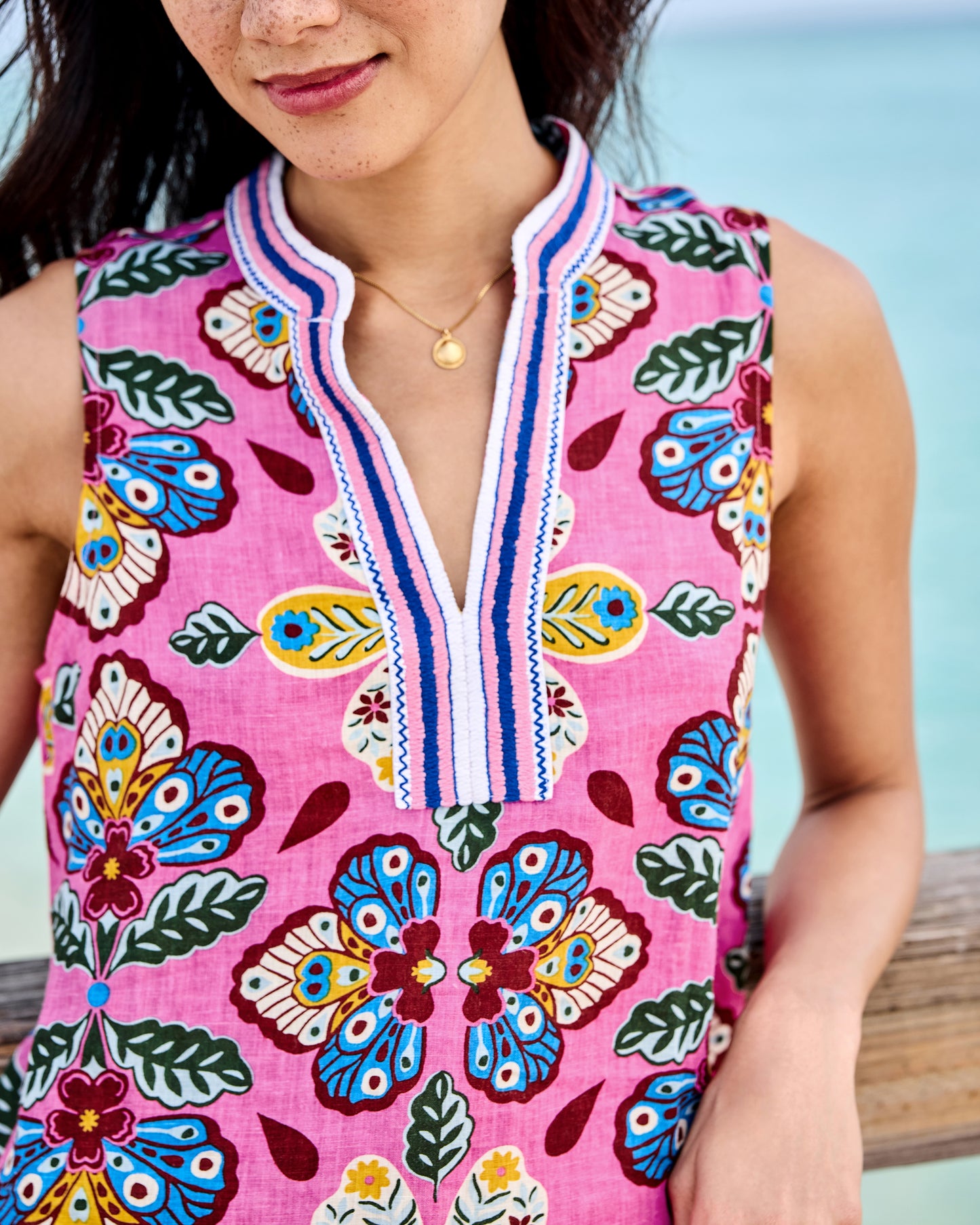 Kaleidoscope Wings - Ocean View Shift - Magenta Fizz - Printfresh