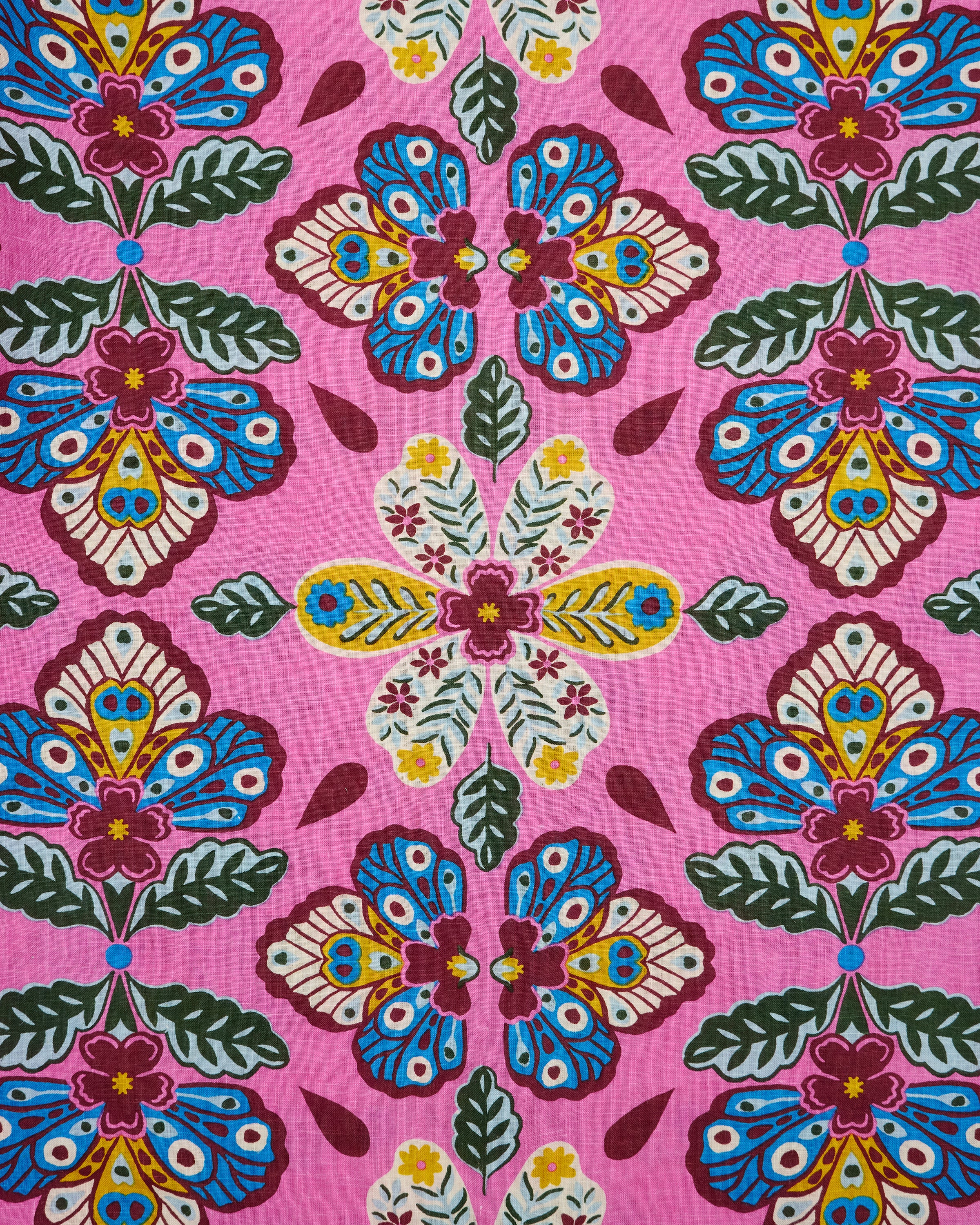 Kaleidoscope Wings - Paloma Dress - Magenta Fizz – Printfresh