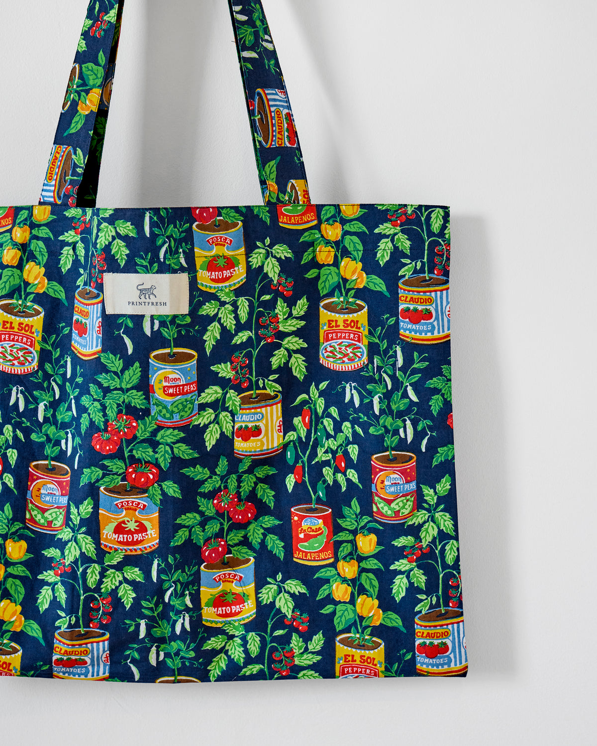 Kitchen Garden - Go To Tote - Navy - Printfresh