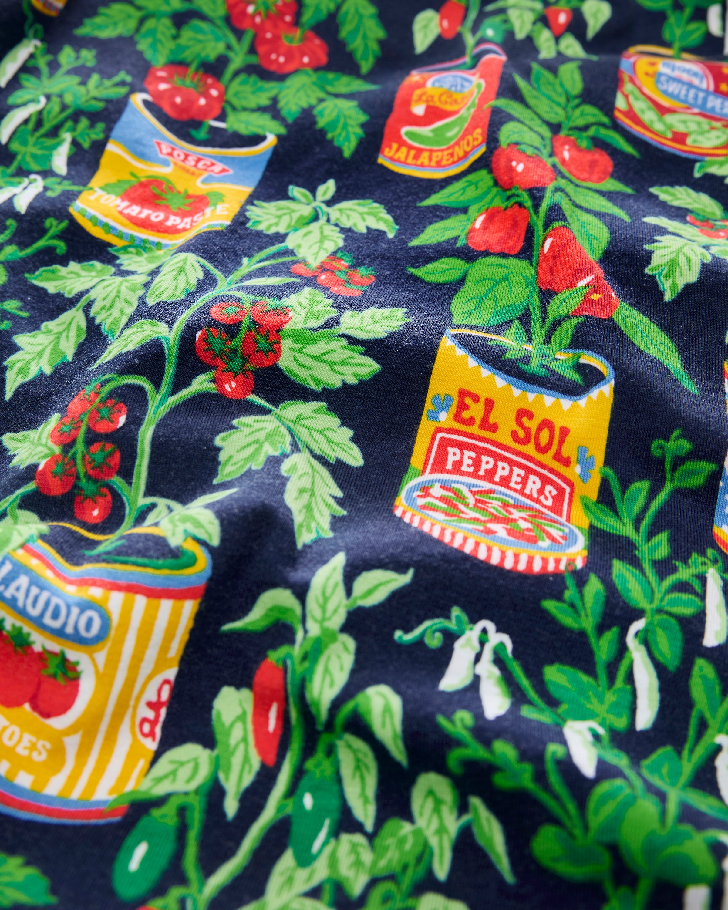 Kitchen Garden - Organic Pima Modal Knit Short PJ Set - Navy