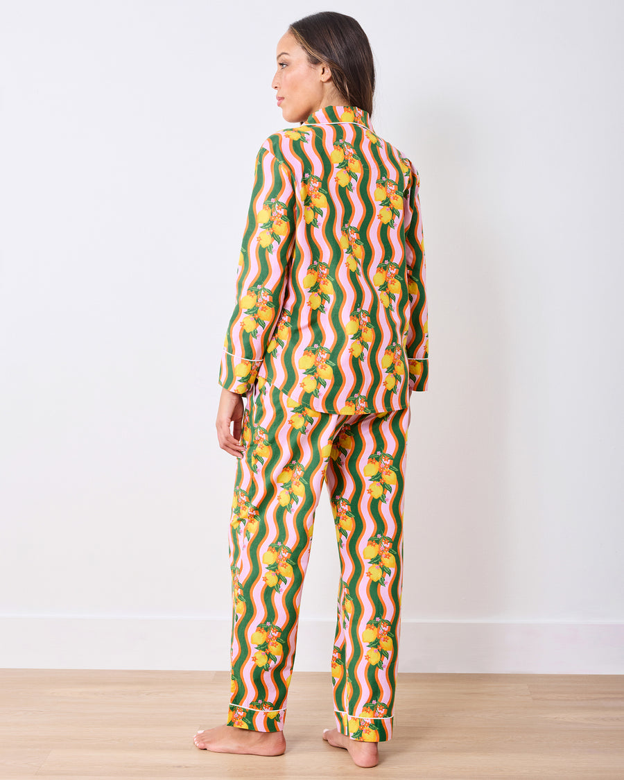 Lemon Twist - Petite Long PJ Set - Limoncello - Printfresh