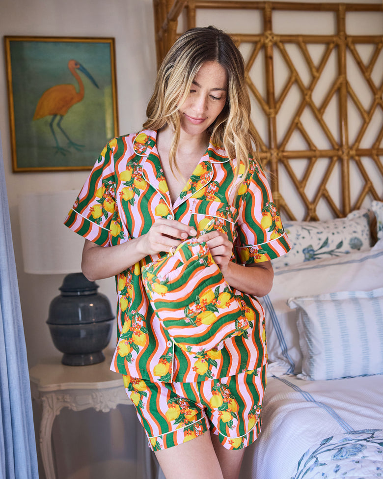 Lemon Twist - Three’s Best Pouch Set - Limoncello - Printfresh