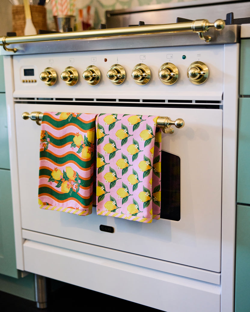 Lemon Twist - Tea Towels Set of 3 - Limoncello - Printfresh